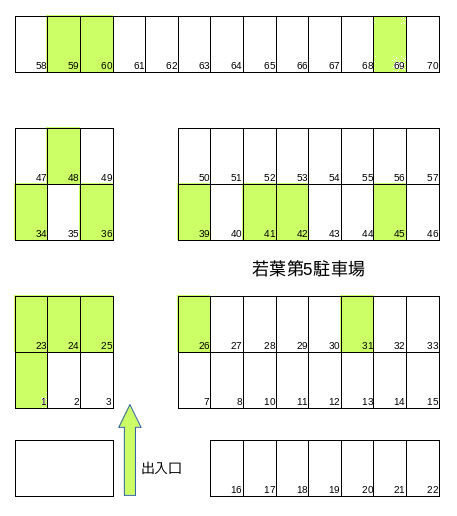 旧こひつじクリニックの駐車場のご案内