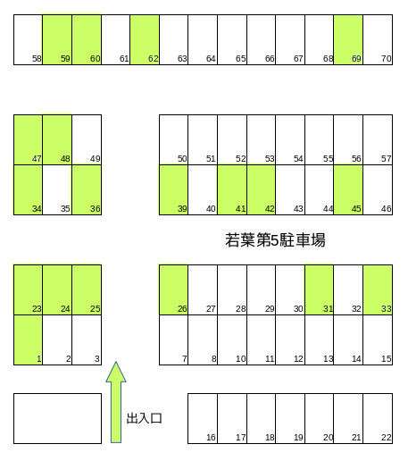 旧こひつじクリニックの駐車場のご案内（駐車スペースが増えました。）